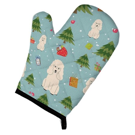 Carolines Treasures Christmas Poodle White Oven Mitt BB4730OVMT